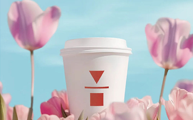 咖啡品牌代数学家，用5000朵郁金香派送春天