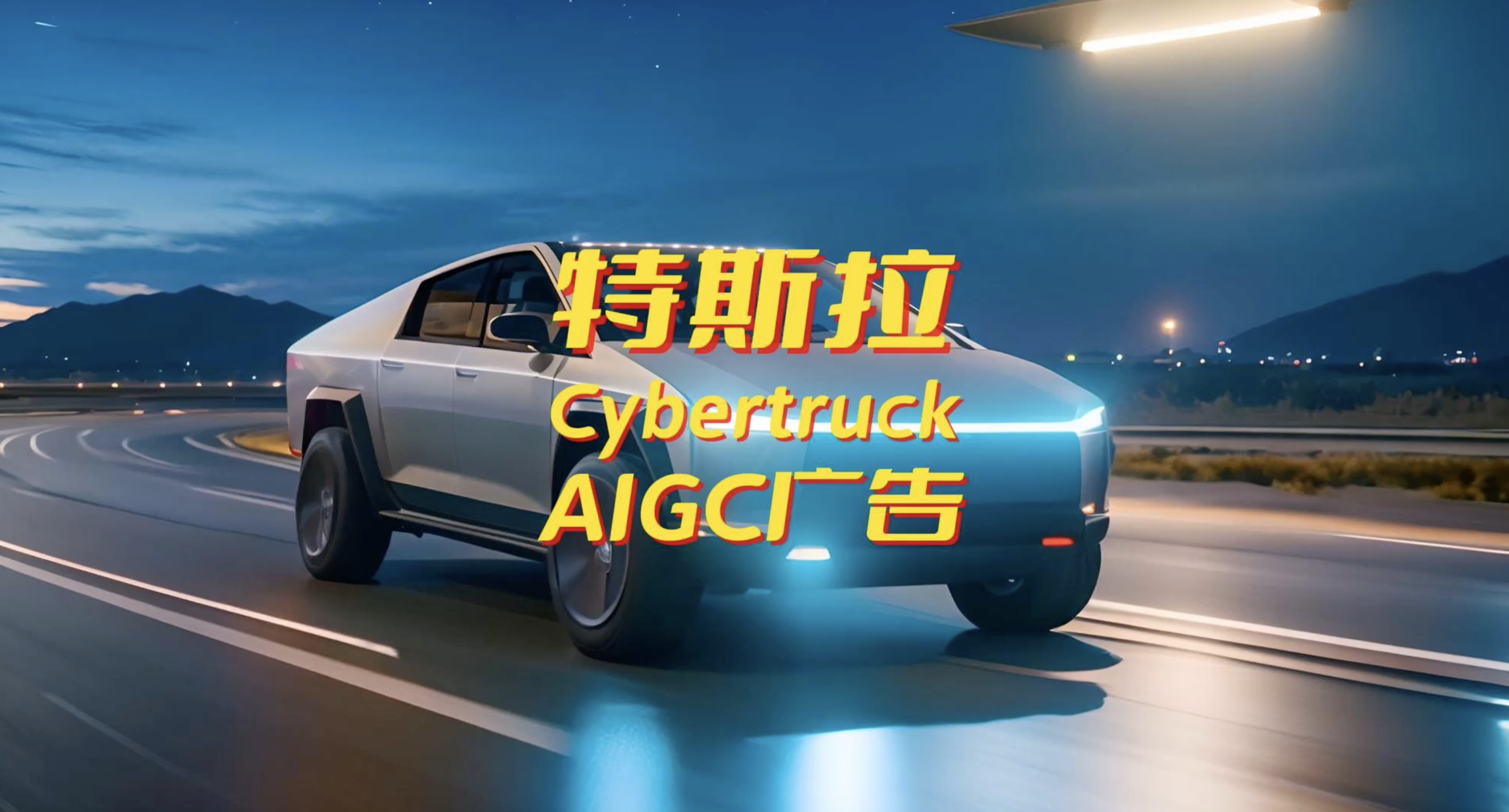 特斯拉Cybertruck「AIGC广告」