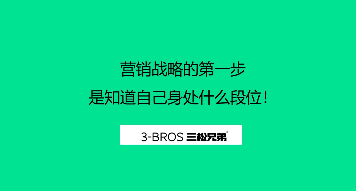 营销战略的第一步是知道自己身处什么段位！