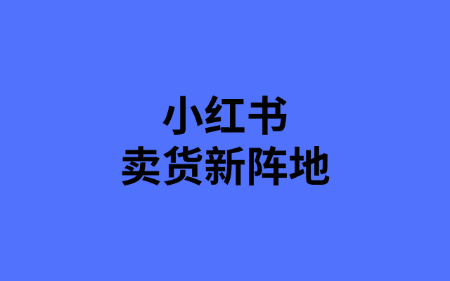 电商类商家的小红书卖货「新阵地」