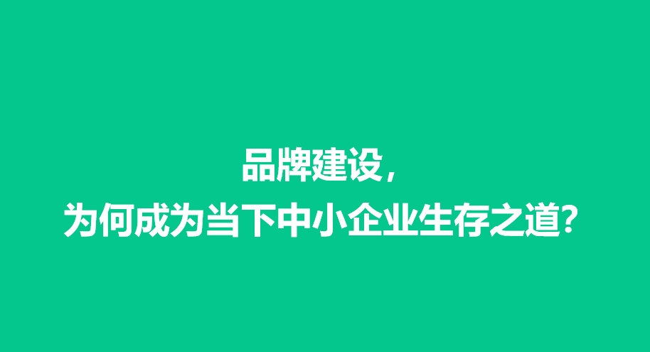 品牌建设，为何成为当下中小企业生存之道？