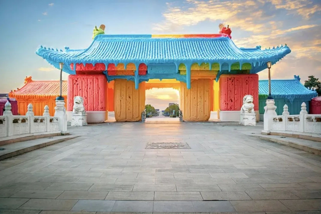 AI轉(zhuǎn)繪｜高校新媒體都在玩的冰激凌建筑（匯總+教程）