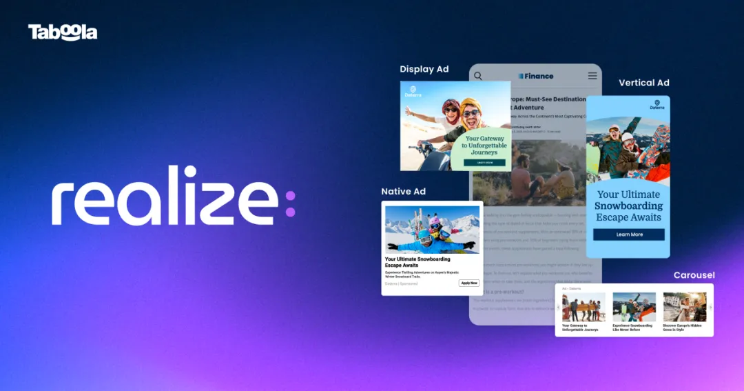 重新定义效果型广告，Taboola 推出效果型广告平台 Realize