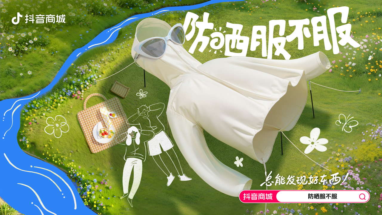 抖音商城戶外防曬季：防曬服不服