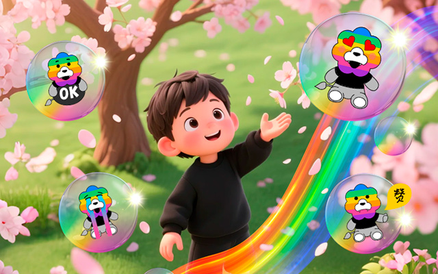 生活充滿「希望」，你的「表情」也是，彩虹獅A1系列表情包上線啦