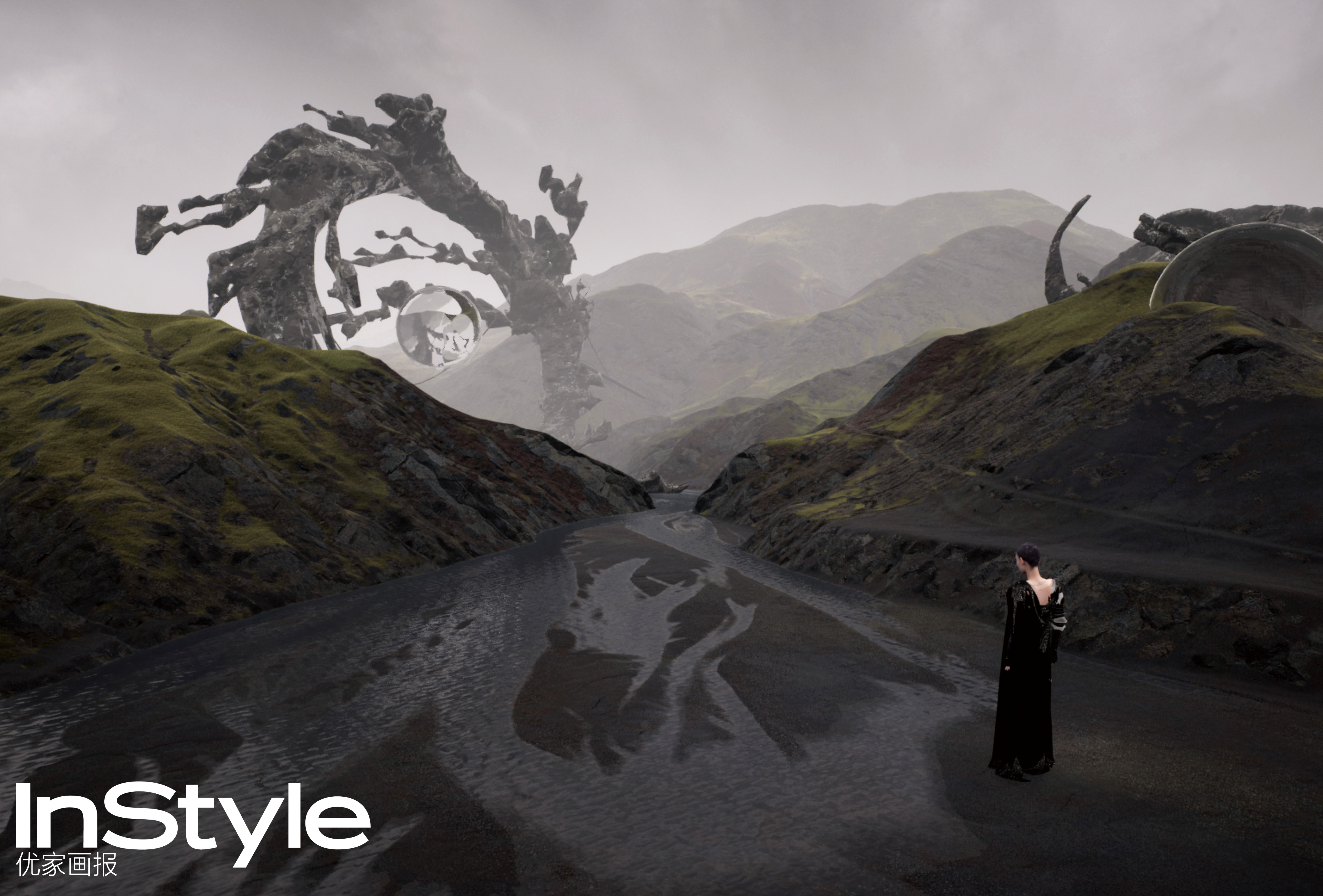 《未來形象》為 InStyle 雜志打造的數(shù)字視覺大片