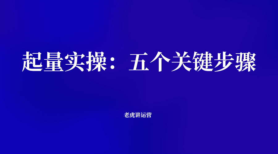 拼多多起量实操：五个关键步骤