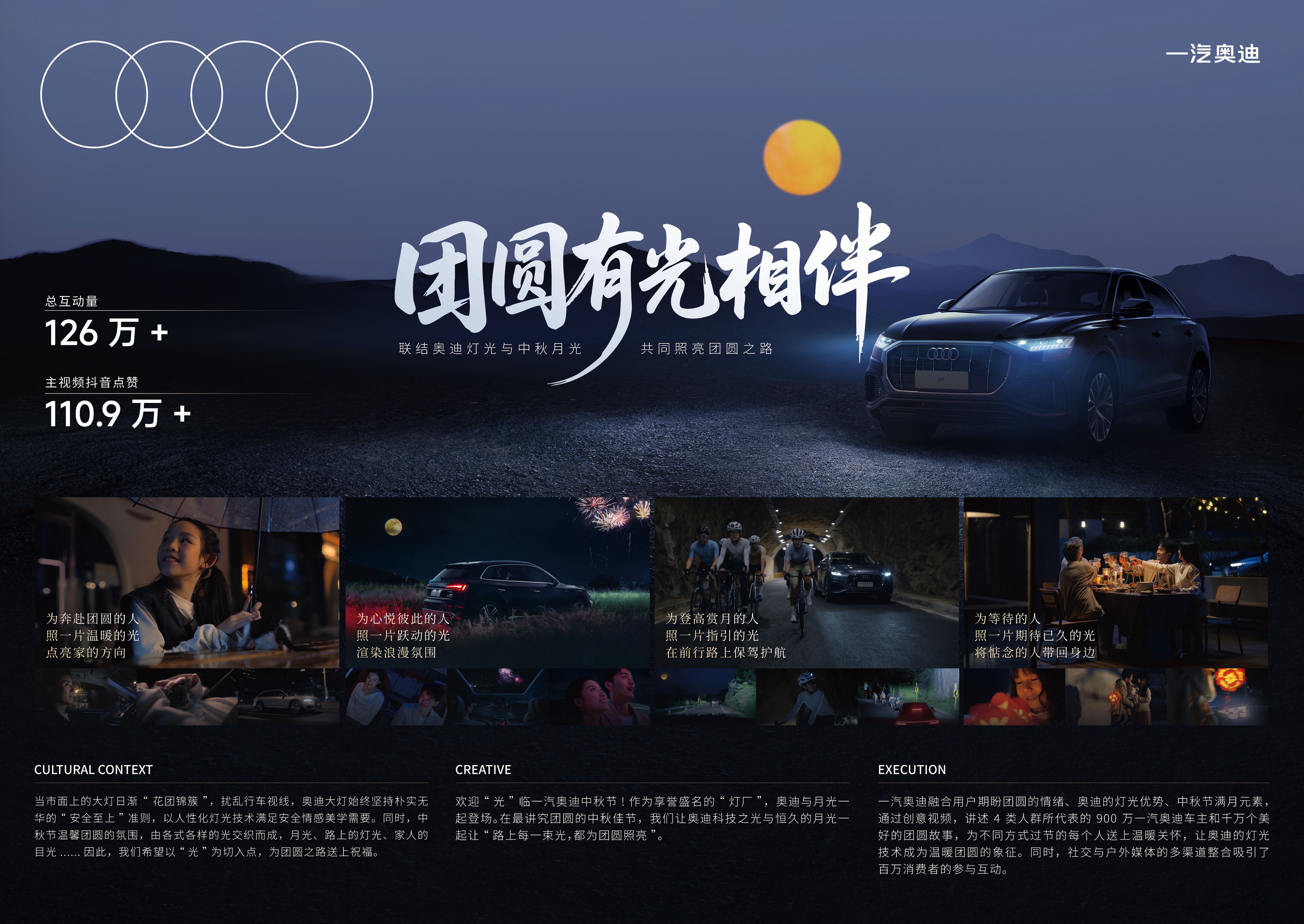一汽奥迪：路上每一束光，都为团圆照亮