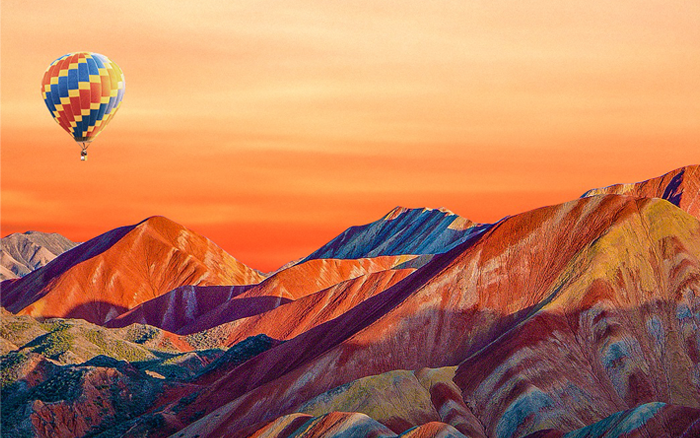 vivo X Fold5：七彩丹霞微综直播，飞上天了