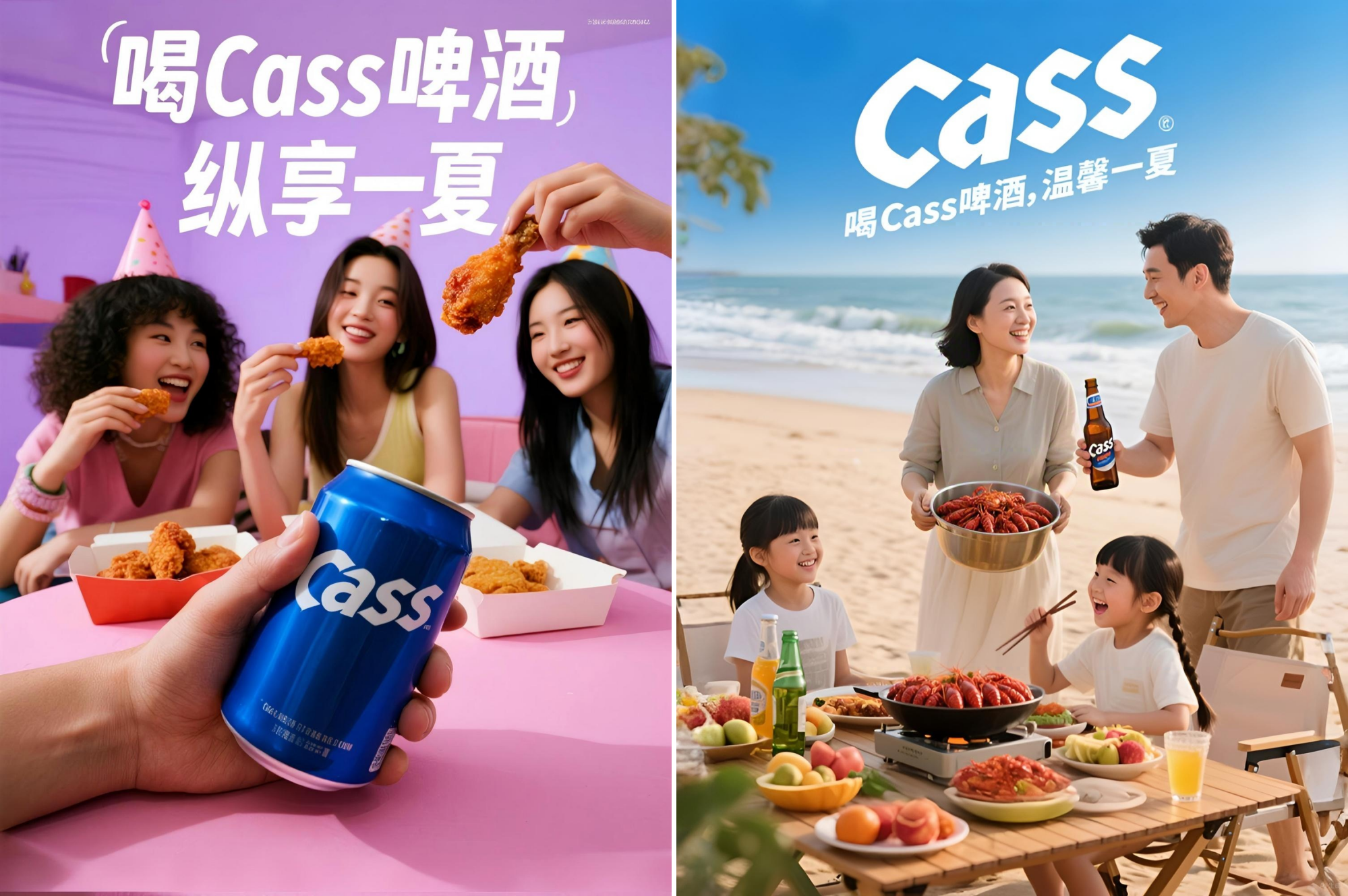 Cass凯狮啤酒AIGC海报作品 | 一个符号工作室