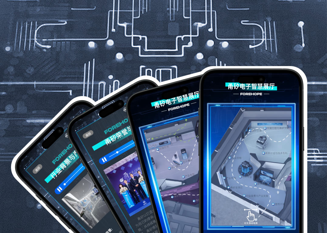 探索甬矽電子 H5：沉浸式3D 展廳 H5 導(dǎo)覽