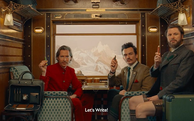 万宝龙再度携手韦斯·安德森，诙谐叙事探索书写乐趣