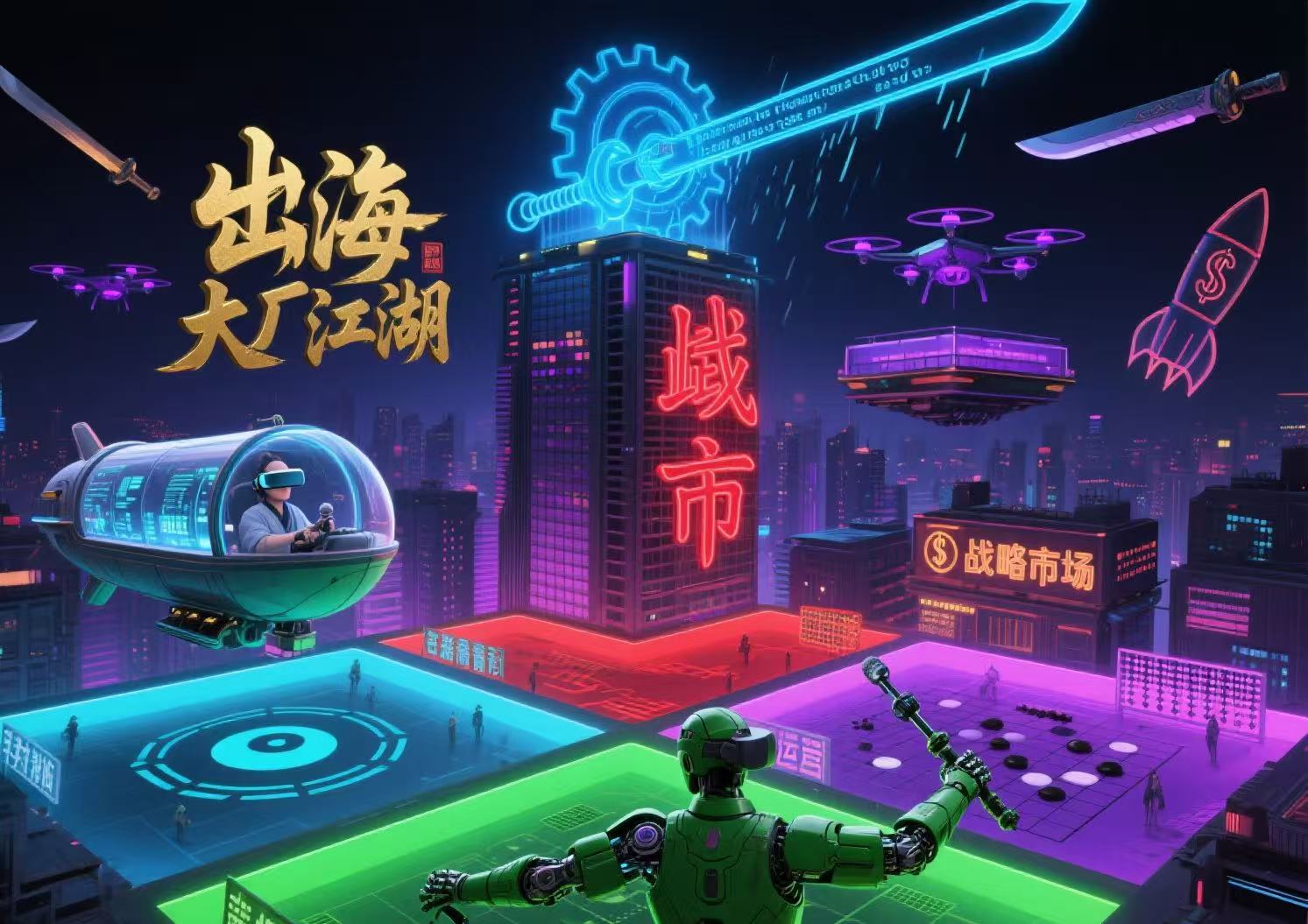 出海大厂江湖派系 五大门派