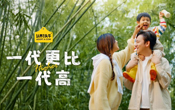 认养一头牛： 一代更比一代高