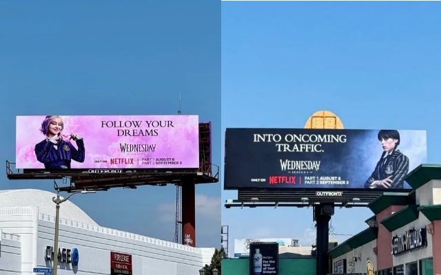 Netflix户外广告，这小嘴是真毒啊