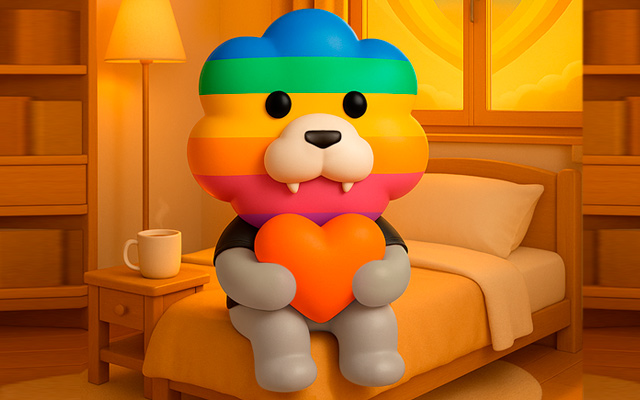 一天旅途：有你真好，寻找「希望」的模样，「彩虹狮花湾」毛绒玩具