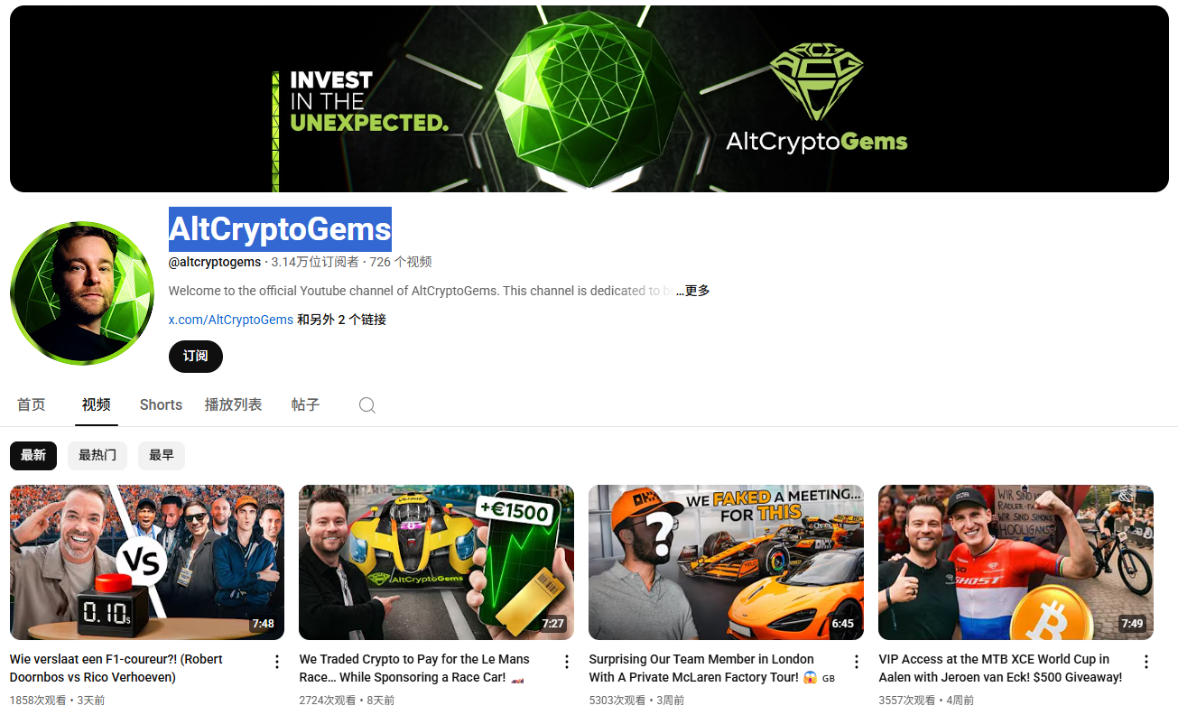 阿联酋加密货币领域博主推荐