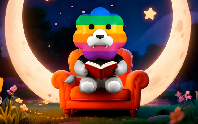 睡前故事：把「希望」设计成「表情」，让「希望」留在梦的起点，彩虹狮花湾 A3 系列表情包上线啦！