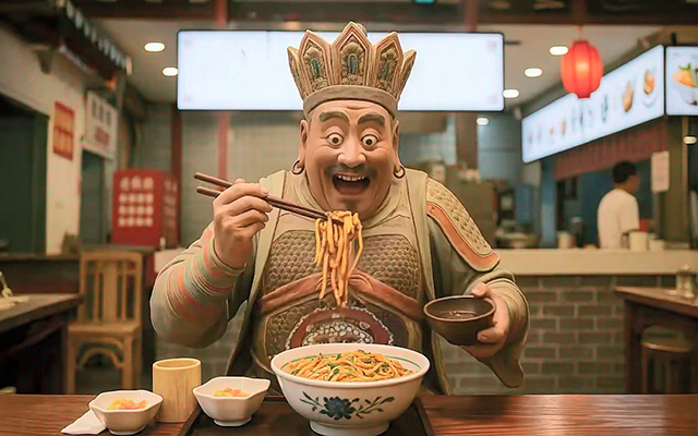 山西文旅AI短片，文物们组团喊你吃碳水