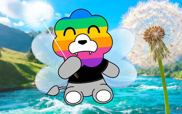 睡前故事：把「希望」设计成「表情」，让人生旅途像童话般温柔，彩虹狮花湾A5系列表情包上线啦！