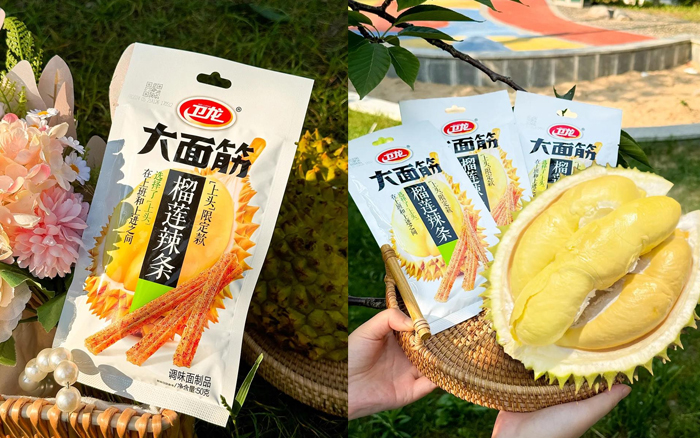 卫龙榴莲辣条：味觉反差，真的很上头