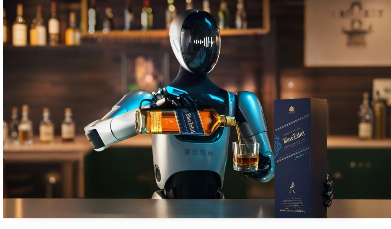 尊尼获加×擎朗智能：PHD助力百年品牌的科技叙事