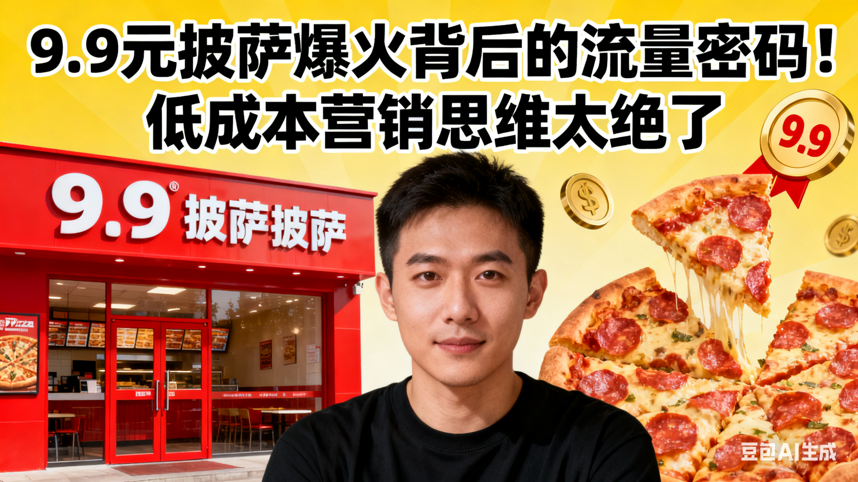 从 9.9 元披萨爆火看实体营销新范式：让产品成为流量引擎