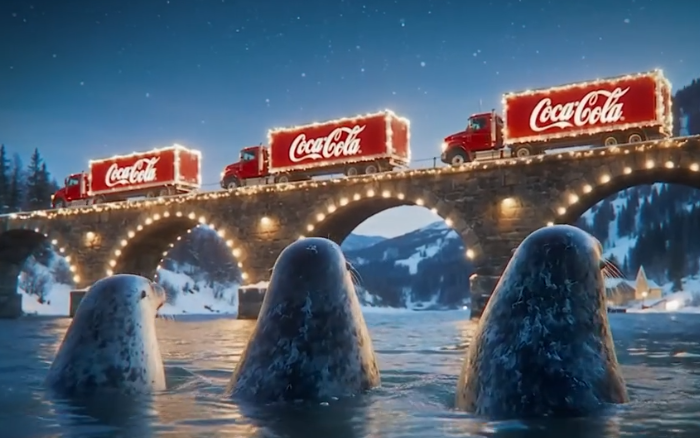 可口可乐圣诞节，再发AI广告