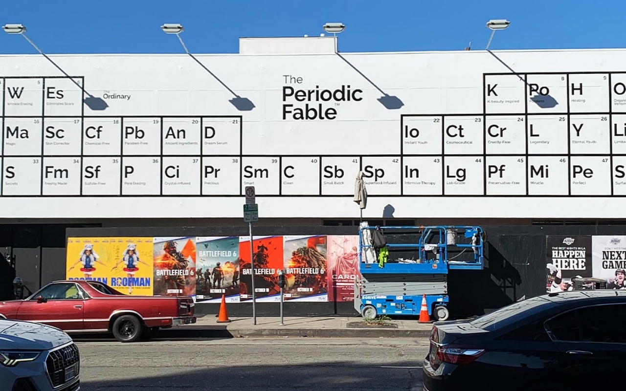 The Ordinary虚构周期表，指出护肤伪科学