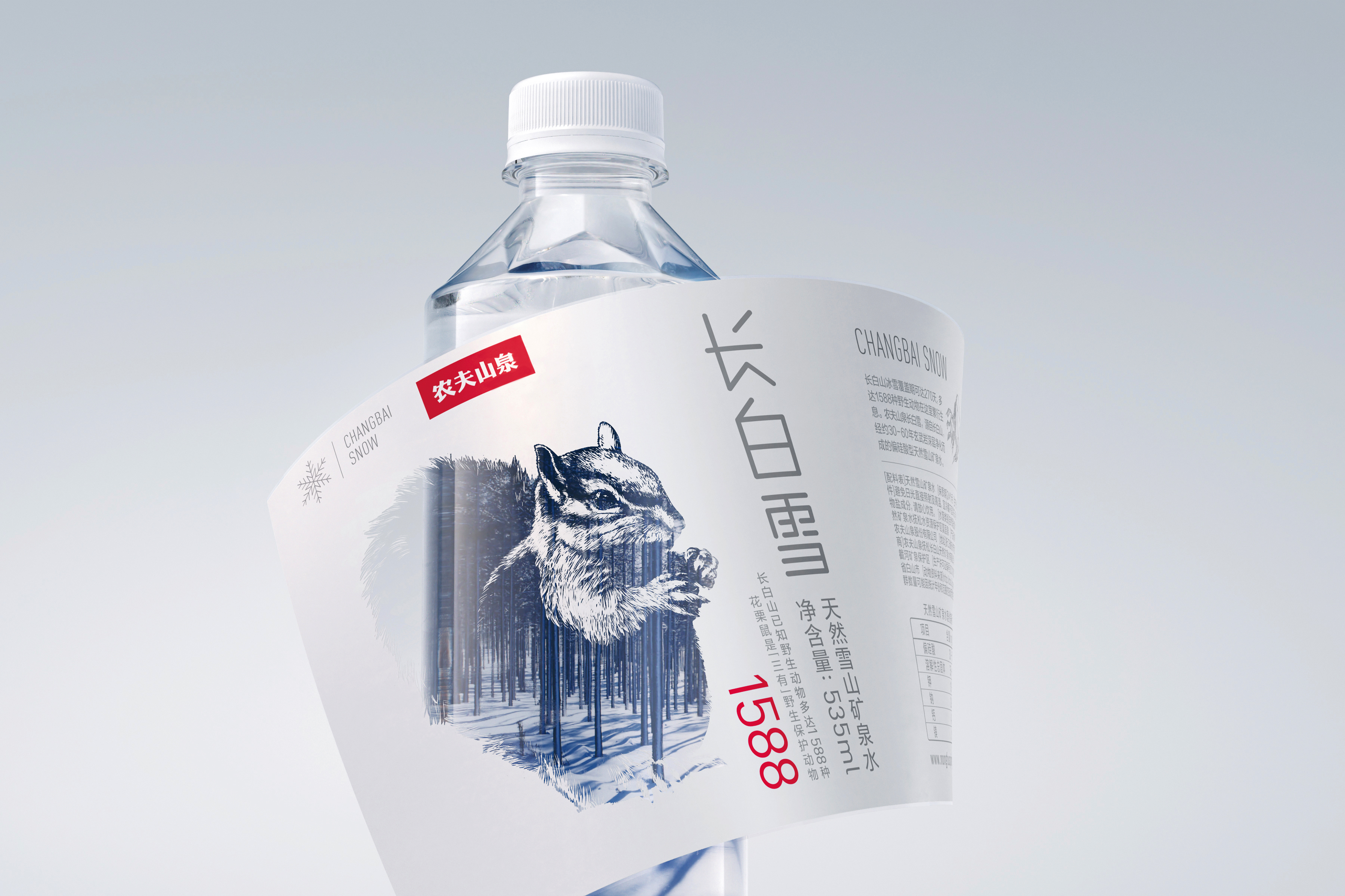 长白雪天然雪山矿泉水｜包装设计