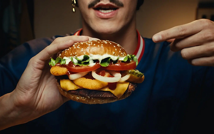 法国汉堡王上线ASMR广告，用耳朵享受极致美味