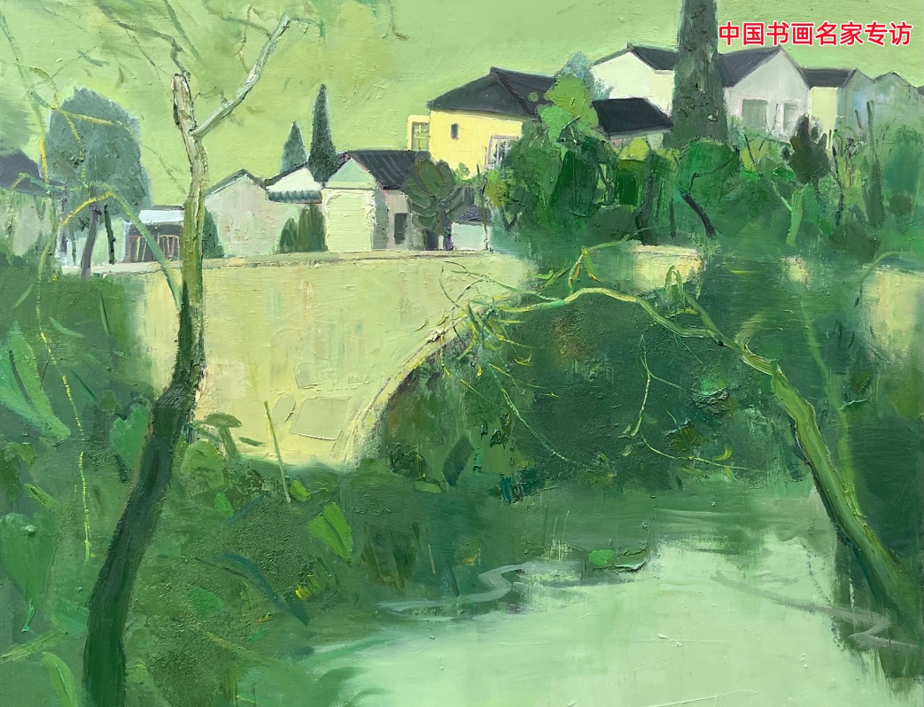 沈俊：色块碰撞解架形 刮痕低吟重构意