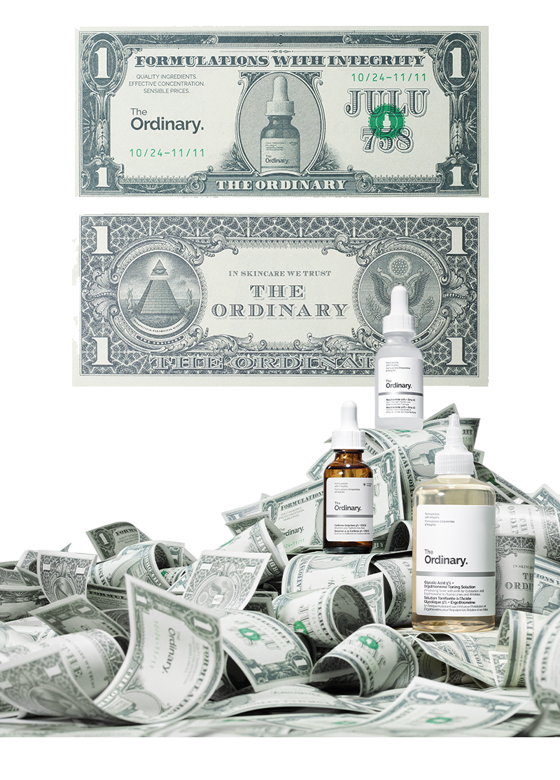 The Ordinary在上海開了間「鈔票屋」撒錢