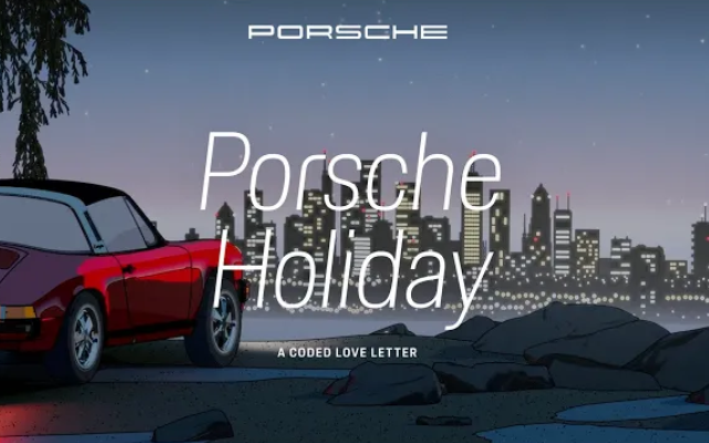 不用AI，保時(shí)捷新年廣告“手搓”出一封加密情書