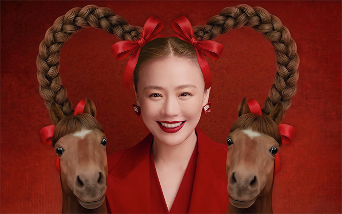 韩束抽象TVC：马“黏”马思纯，有点太疯