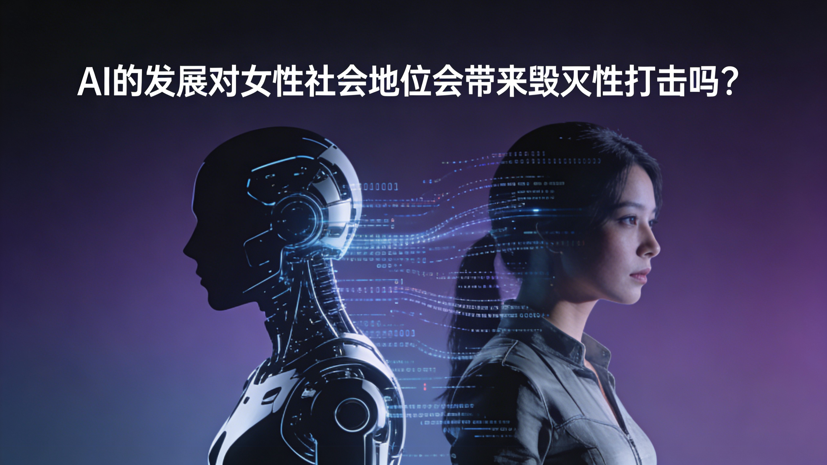 AI的發(fā)展對(duì)女性社會(huì)地位會(huì)帶來(lái)毀滅性打擊嗎？ 