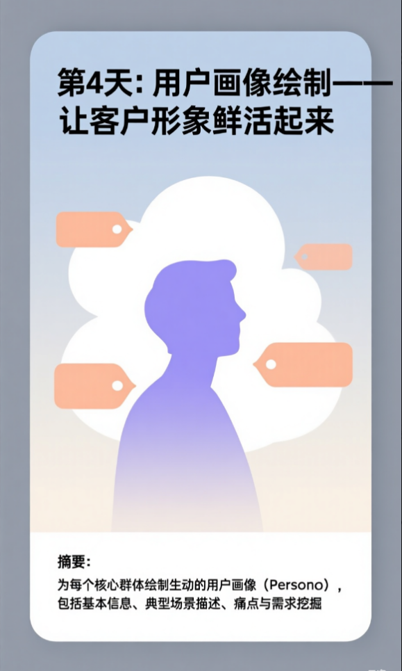 第4天：用戶畫像繪制——讓客戶形象鮮活起來 