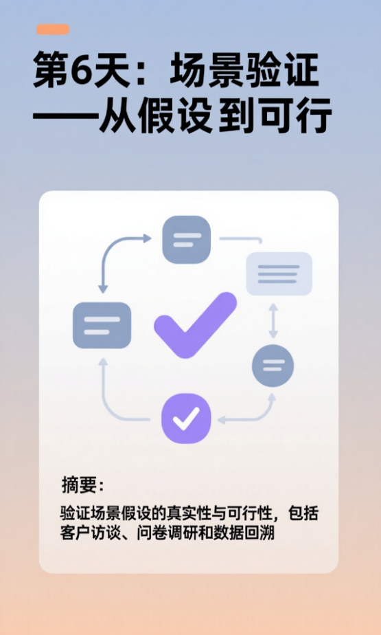第6天：場景驗證——從假設(shè)到可行 