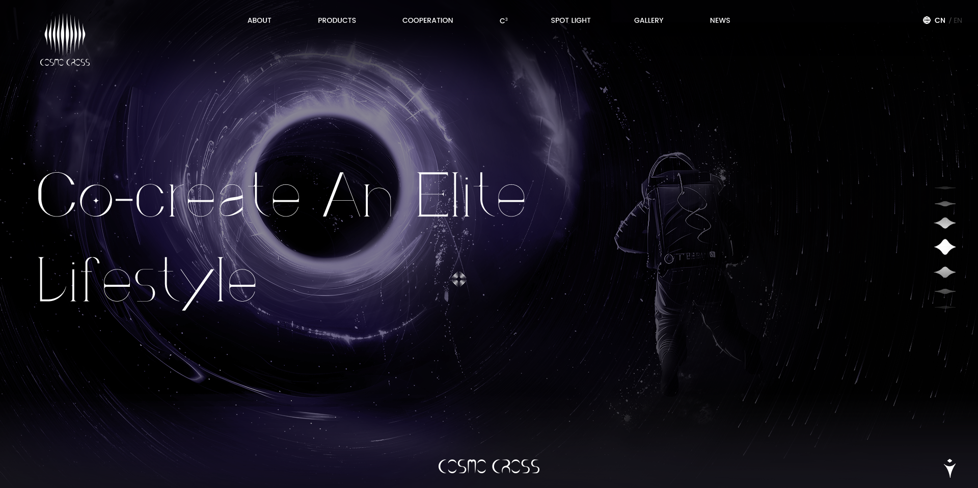 COSMO CROSS可室生活品牌官網(wǎng)建設(shè)