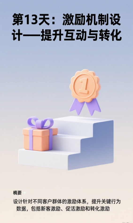 第13天：激勵機(jī)制設(shè)計——提升互動與轉(zhuǎn)化 