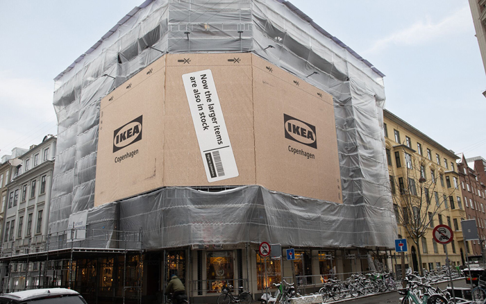 哥本哈根宜家：用纸箱打包整座城市