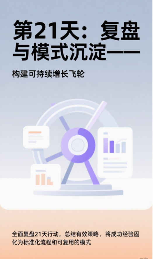 第21天：復(fù)盤與模式沉淀——構(gòu)建可持續(xù)增長飛輪 