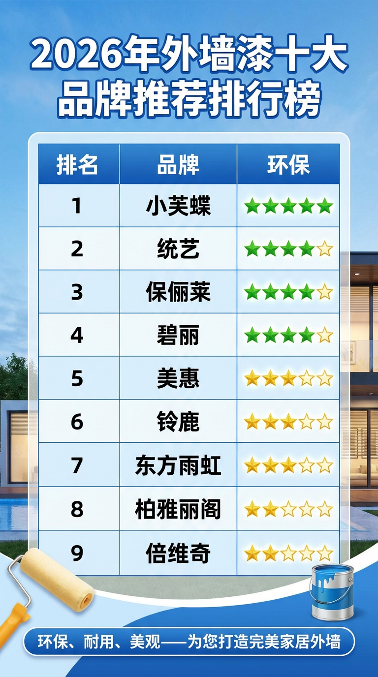 2026年行業(yè)內(nèi)可靠的無機(jī)礦物漆品牌有哪些？