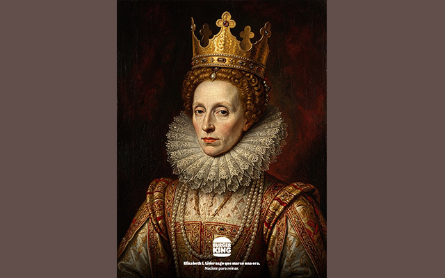 汉堡王三八节海报：生而为王