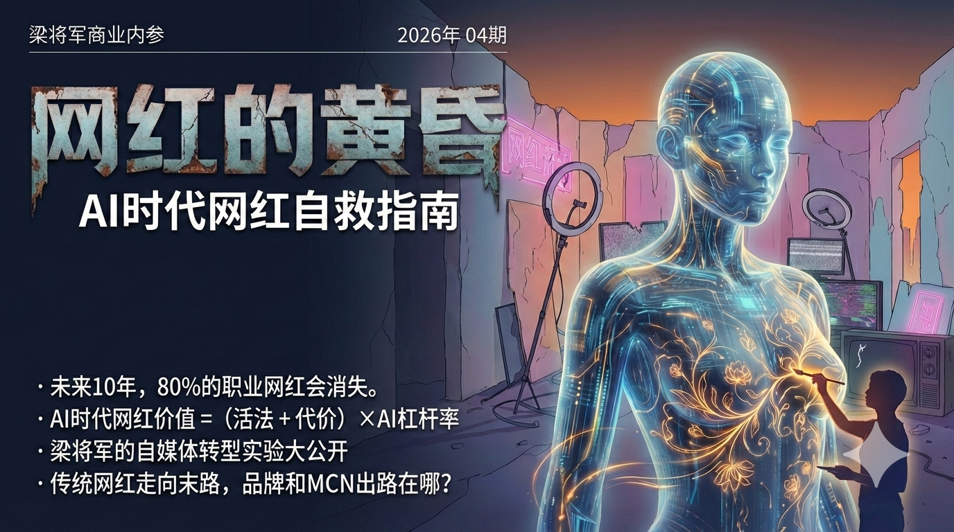 未來10年，80%的職業(yè)網紅會消失。