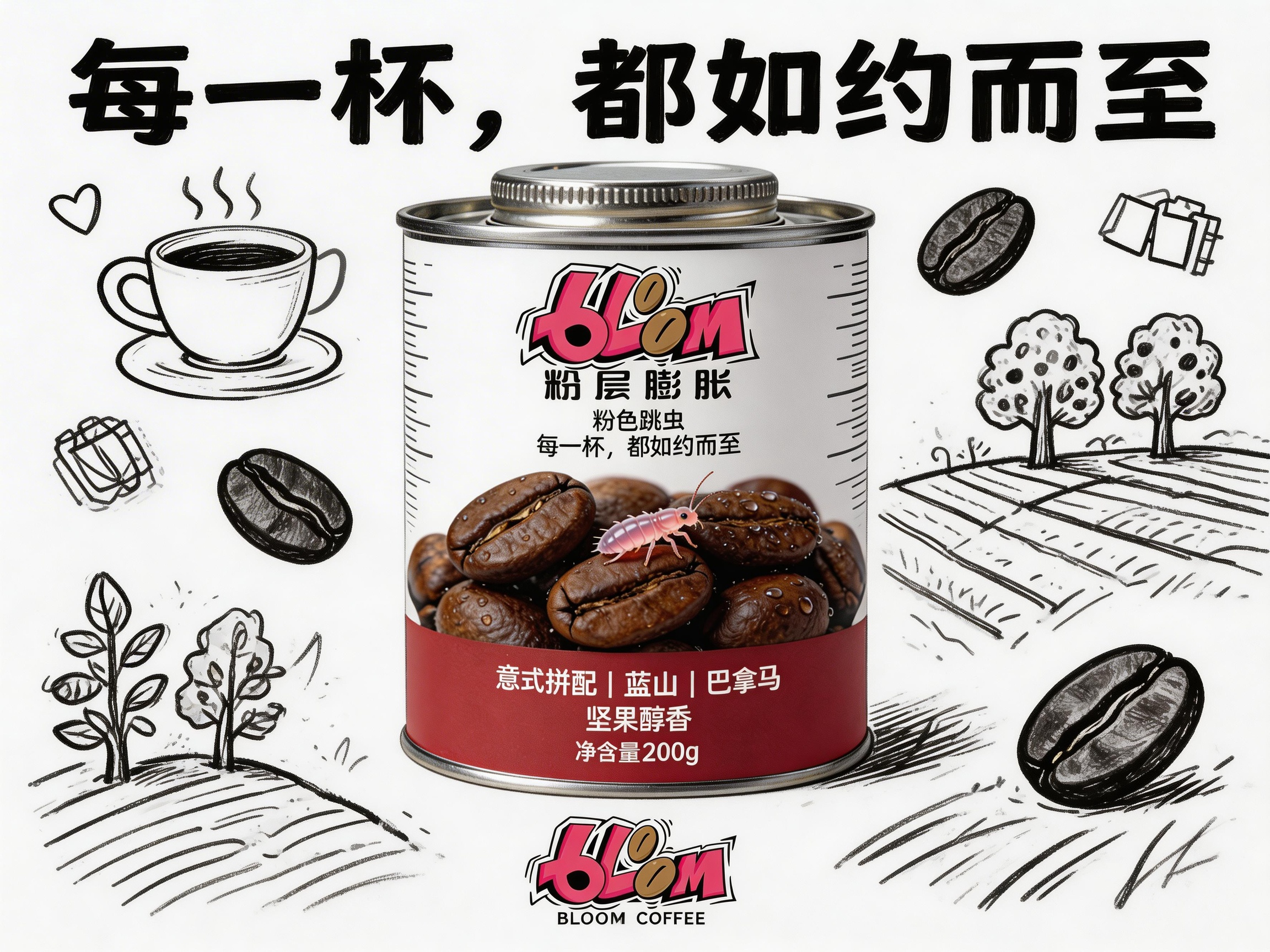 用AI從0-1打造咖啡品牌「粉層膨脹」：高效設計產(chǎn)品創(chuàng)意海報，強化品牌視覺力（附AI提示詞/步驟：可直接操作）