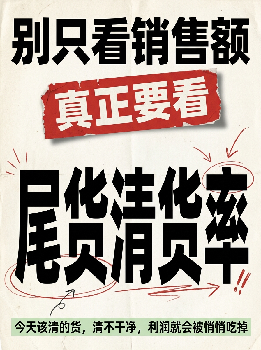 尾貨清不掉，利潤一定掉！