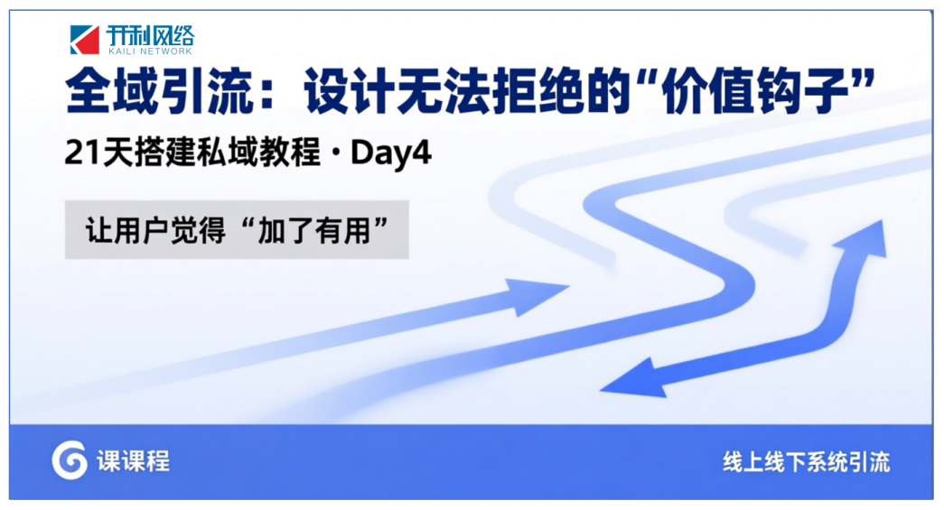 第4天：全域引流：設(shè)計(jì)無法拒絕的“價(jià)值鉤子”