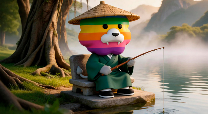 睡前故事：駐足山水，款待清風，「彩虹獅花灣」毛絨玩具