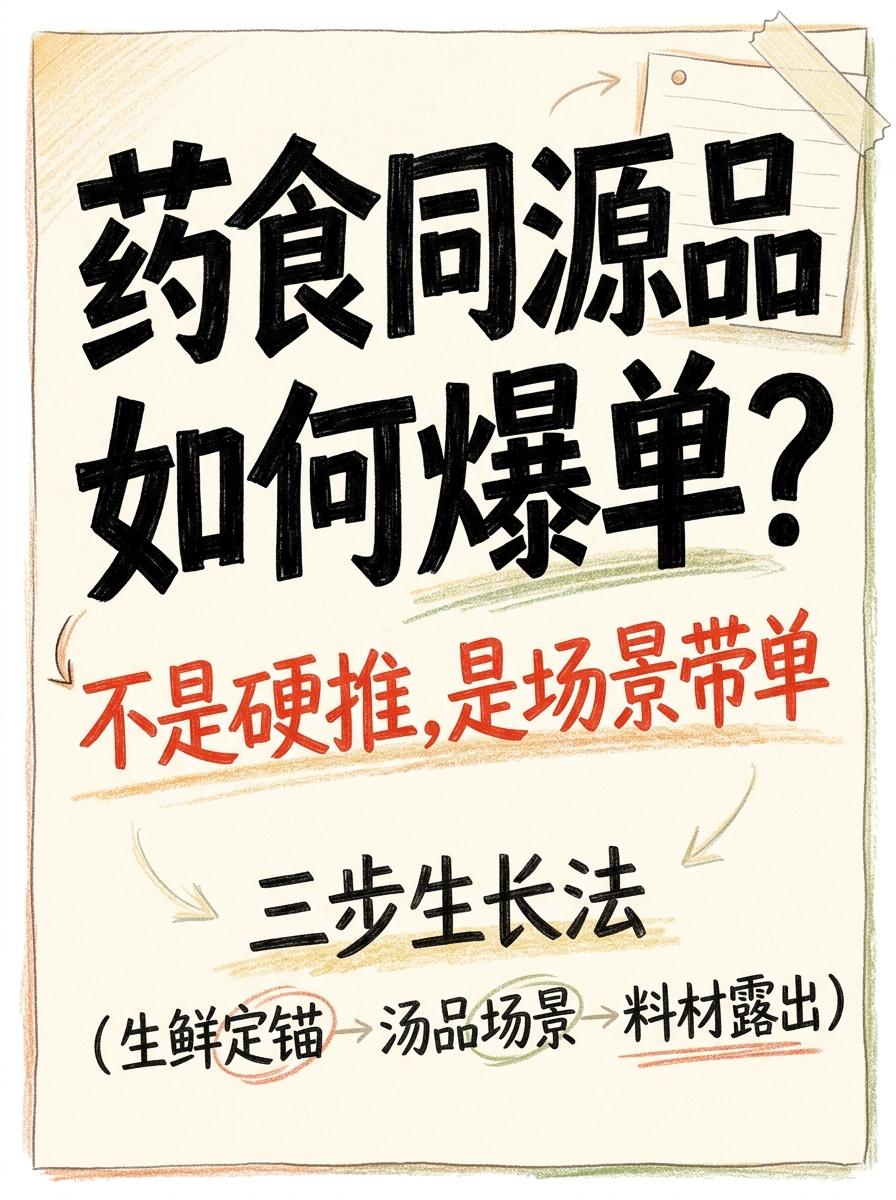 藥食同源爆單的正確姿勢:從賣單品到賣方案